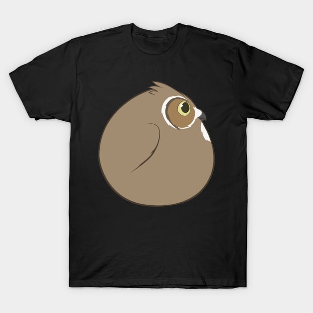 Bird Ball - Great Horned Owl T-Shirt by Naturally Curvy